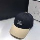 Black Street Simplicity Letter Patchwork Hat
