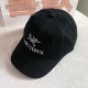 Black Street Simplicity Letter Embroidered Hat
