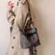 Black Street Letter Patchwork Draw String Bags