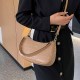 Khaki Casual Simplicity Letter Zipper Bags