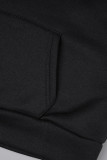 Brick Red Casual Solid Patchwork Zipper Collar Long Sleeve Two Pieces