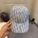Blue Street Letter Embroidered Hat