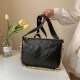 Black Street Simplicity Letter Zipper Bags