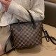Brown Elegant Letter Patchwork Bags