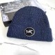 Navy Blue Street Simplicity Animal Patchwork Hat