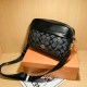 Black Street Simplicity Letter Patchwork Zipper Bags