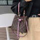 Purple Street Letter Patchwork Draw String Bags