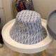 Blue Street Letter Embroidered Patchwork Hat