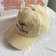 Beige Street Simplicity Letter Embroidered Hat