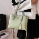 Green Elegant Simplicity Letter Patchwork Zipper Bags