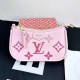 Pink Casual Simplicity Letter Patchwork Zipper Bags