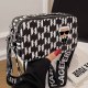 Black Casual Street Figure Letter Patchwork Zipper Bags