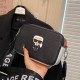 Black Casual Simplicity Figure Patchwork Zipper Bags