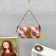 Deep Pink Casual Simplicity Letter Patchwork Bags