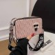 Khaki Casual Street Figure Letter Patchwork Zipper Bags