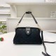 Black Elegant Letter Patchwork Bags