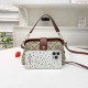 Red-brown Street Letter Patchwork Bags