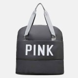 Purple Casual Simplicity Letter Zipper Bags