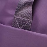 Purple Casual Simplicity Letter Zipper Bags