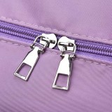 Purple Casual Simplicity Letter Zipper Bags