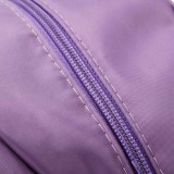 Purple Casual Simplicity Letter Zipper Bags