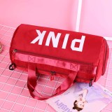 Red Casual Simplicity Letter Zipper Bags