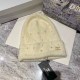 White Casual Street Letter Pearl Hat