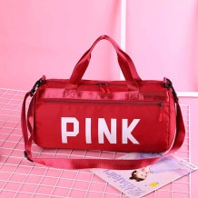 Red Casual Simplicity Letter Zipper Bags