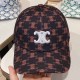 Black Brown Casual Street Geometric Embroidered Hat