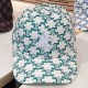 Green Casual Street Geometric Embroidered Hat
