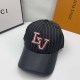 Black Casual Street Letter Striped Embroidered Hat