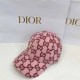 Pink Casual Street Letter Patchwork Hat