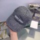 Black Casual Street Letter Embroidered Hat