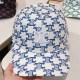 Blue Casual Street Geometric Embroidered Hat