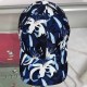 Blue Casual Street Letter Patchwork Hat