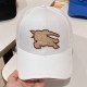 White Casual Simplicity Letter Embroidered Hat