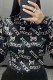 Black Sexy Print Letter O Neck Bodysuits