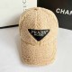Khaki Casual Street Letter Patchwork Hat