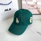 Green Casual Simplicity Letter Embroidered Hat