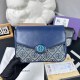 Blue Casual Simplicity Letter Patchwork Bags