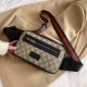 Khaki Casual Street Letter Patchwork Zipper Bags
