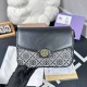 Black Casual Simplicity Letter Patchwork Bags