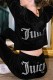 Black Casual Street Letter Rhinestone Hooded Collar Long Sleeve Two Pieces