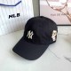 Black Casual Simplicity Letter Embroidered Hat