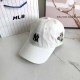 White Casual Simplicity Letter Embroidered Hat