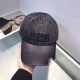 Black Street Simplicity Letter Asymmetrical Hat