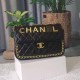 Black Casual Simplicity Letter Chains Bags