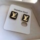 Rose Gold Simplicity Letter Patchwork Earrings