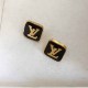 Gold Simplicity Letter Patchwork Earrings