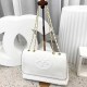White Casual Simplicity Letter Patchwork Chains Bags